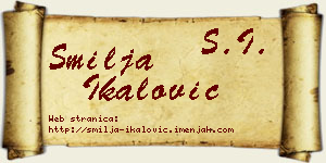 Smilja Ikalović vizit kartica